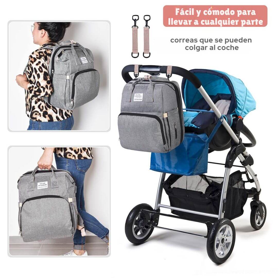 Mochila BabySmart – Cuna y Mudador portátil para cuidar a tu bebé estés donde estés