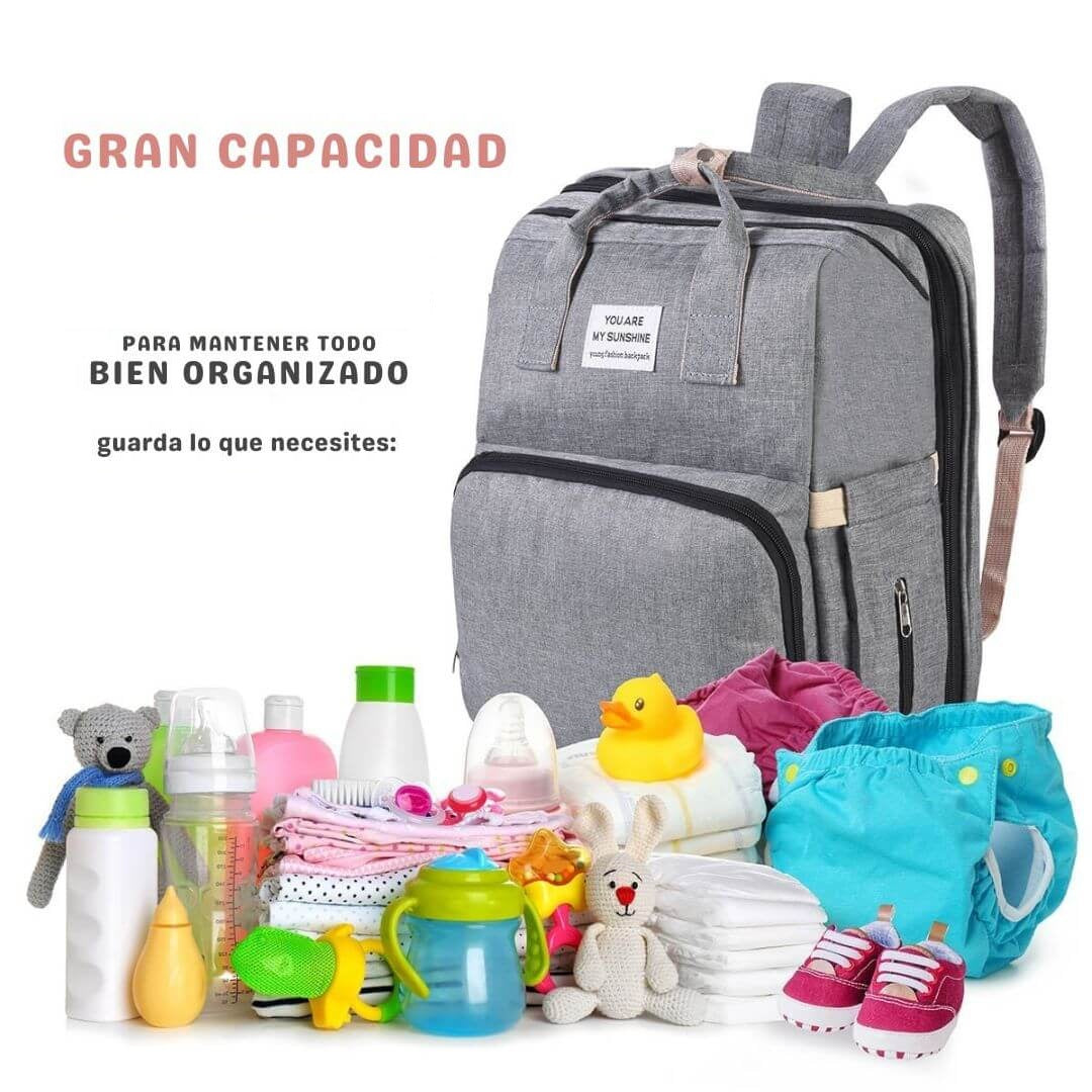 Mochila BabySmart – Cuna y Mudador portátil para cuidar a tu bebé estés donde estés