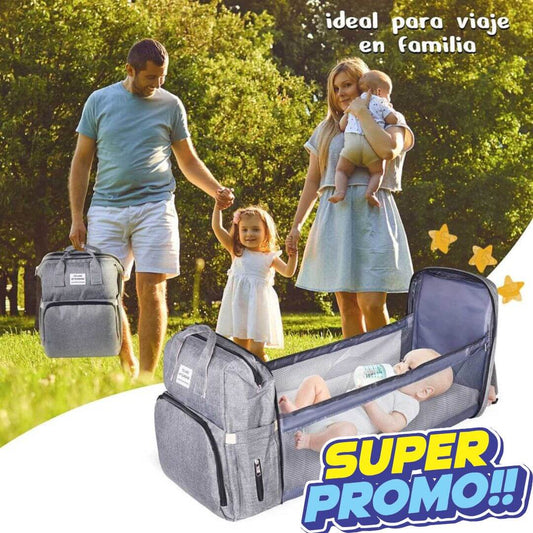 Mochila BabySmart – Cuna y Mudador portátil para cuidar a tu bebé estés donde estés